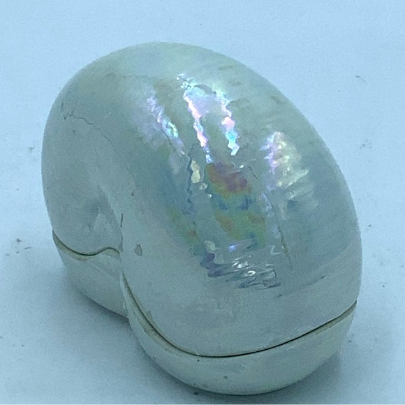 Vintage Lenox Nautilus Fine Porcelain Iridescent Sea Shell Trinket Box - Picture 3 of 10